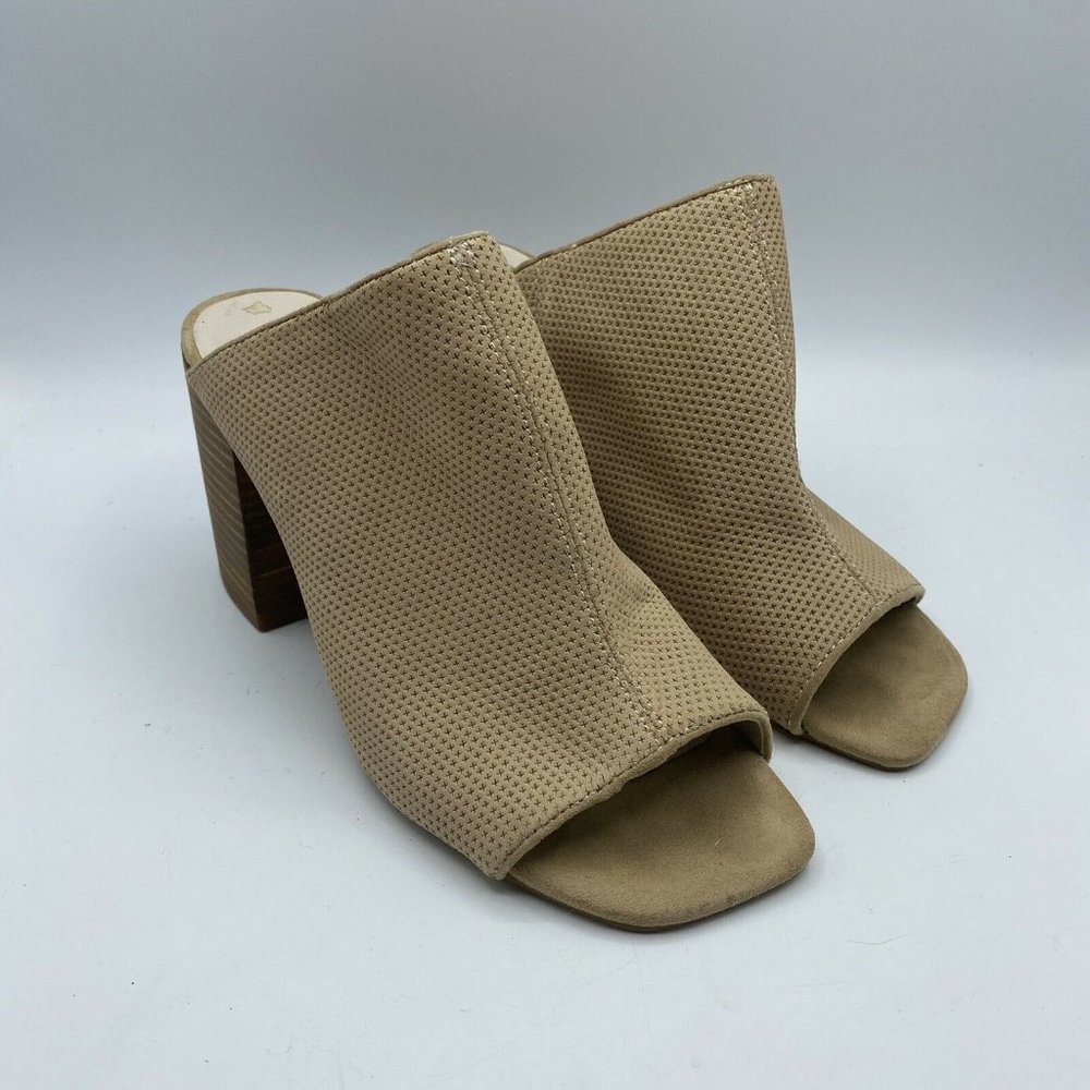 Kenneth Cole Kammie Perforated Leather Mules 8